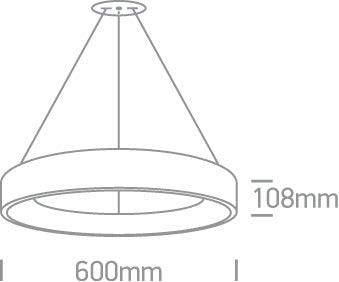 62142NB PENDANT LED 42W WW IP20 230V - One Light shop