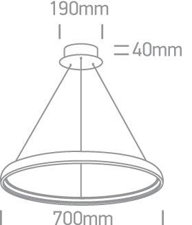 63050 LED 40W WW IP20 230V - One Light shop