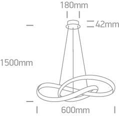 63066A PENDANT LED 30W WW IP20 230V - One Light shop