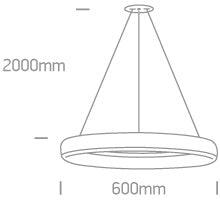 63114 PENDANT LED 40W WW IP20 230V - One Light shop