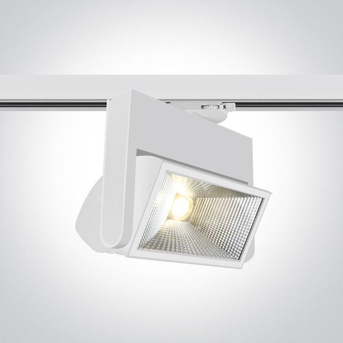 65040T LED 40w CW TRACK SPOT 60deg IP20 230v - One Light shop