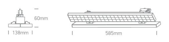 65168T - LED Linear adjustable track light, high lumen output ideal for shops and showrooms. - One Light shop