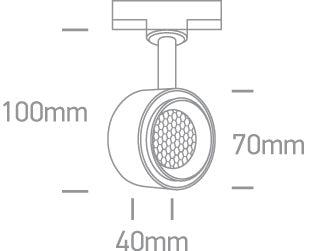 65644T COB LED 8w TRACK SPOT 36deg 230V DIMMABLE - One Light shop