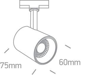 65646T COB LED 8w WW TRACK SPOT 36deg 230V DIMMABLE - One Light shop