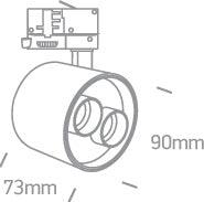 65656BT LED 12W TRACK SPOT WW IP20 230V DARK LIGHT - One Light shop