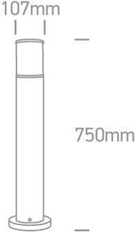 67102 POLE 75cm E27 20w - One Light shop