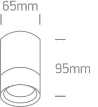 67130C OUTDOOR CYLINDER GU10 35w IP54 - One Light shop