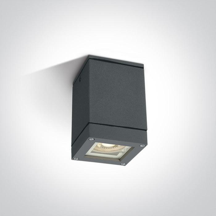 67130D OUTDOOR CUBE SQUARE CEIL GU10 35w IP54 - One Light shop