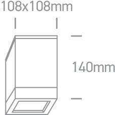 67132D OUTDOOR CUBES SQUARE CEIL PAR30 IP54 - One Light shop