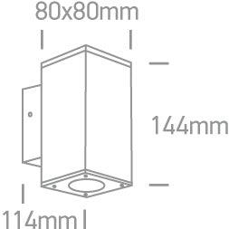 67138A COB LED 2x6W WW IP54 230V - One Light shop