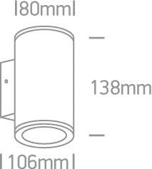 67138 COB LED 2x6W WW IP54 230V - One Light shop