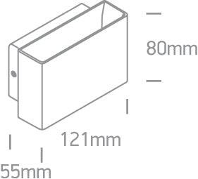 67356 WALL LED 5w WW IP54 230v - One Light shop