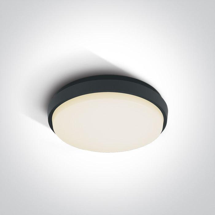 67362 ANTHRACITE PLAFO LED 25W WW IP54 230V - One Light shop