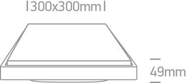 67363A PLAFO LED 30W WW IP54 100-240V - One Light shop