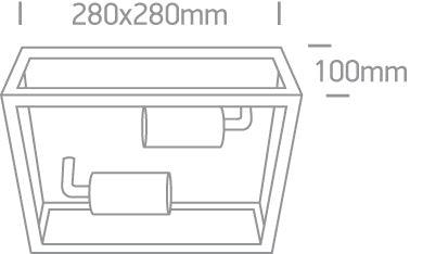 67406D PLAFO 40W 2xE27 IP43 - One Light shop