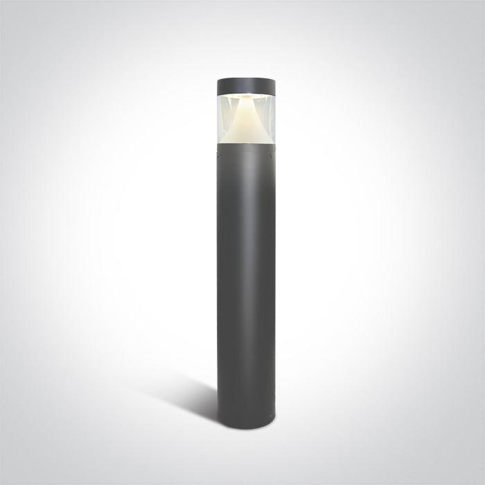 67410/AN ANTHRACITE LED BOLLARD 80cm 12W CW IP65 230V - One Light shop