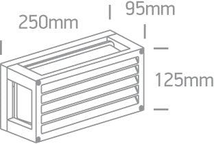 67420AL/AN/W ANTHRACITE LED 7W WALL LIGHT WW IP54 230V - One Light shop