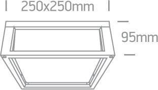 67420BL OUTDOOR CEILING LED 13W WW IP54 230V - One Light shop