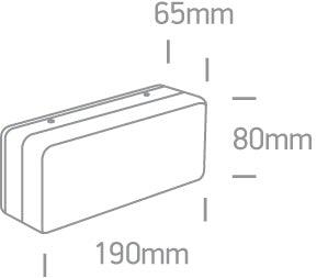 67424/W/W WHITE LED 9W WW IP54 230V - One Light shop