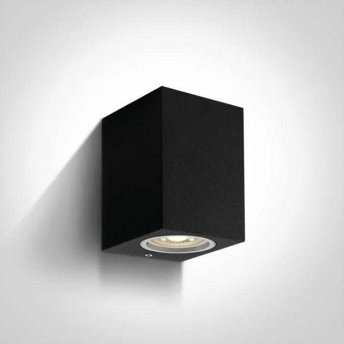 67426 OUTDOOR CUBE WALL LIGHT GU10 7W IP65 - One Light shop