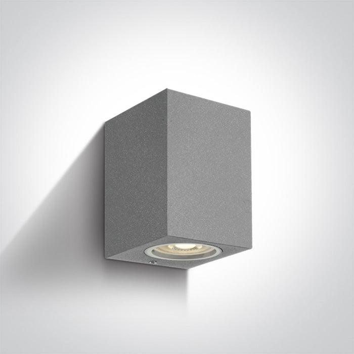 67426 OUTDOOR CUBE WALL LIGHT GU10 7W IP65 - One Light shop