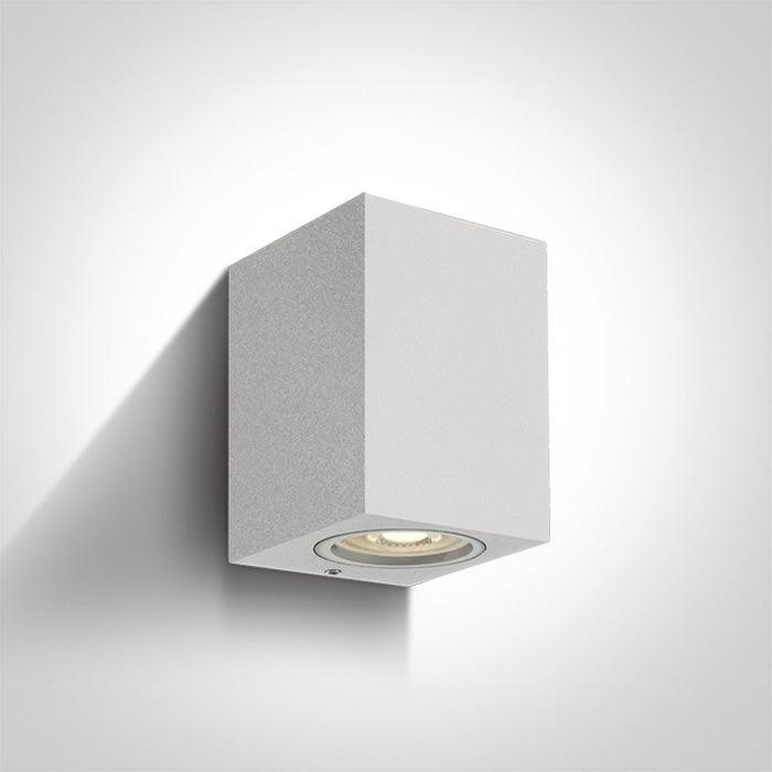 67426 OUTDOOR CUBE WALL LIGHT GU10 7W IP65 - One Light shop