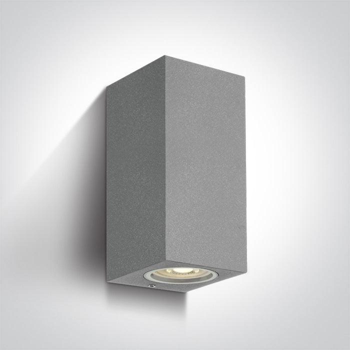 67426A OUTDOOR CUBE WALL LIGHT GU10 2x7W IP65 - One Light shop