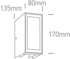 67440 WALL LED 9W WW IP54 230V - One Light shop