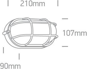 67444C LED WALL LIGHT 10W WW IP54 230V - One Light shop