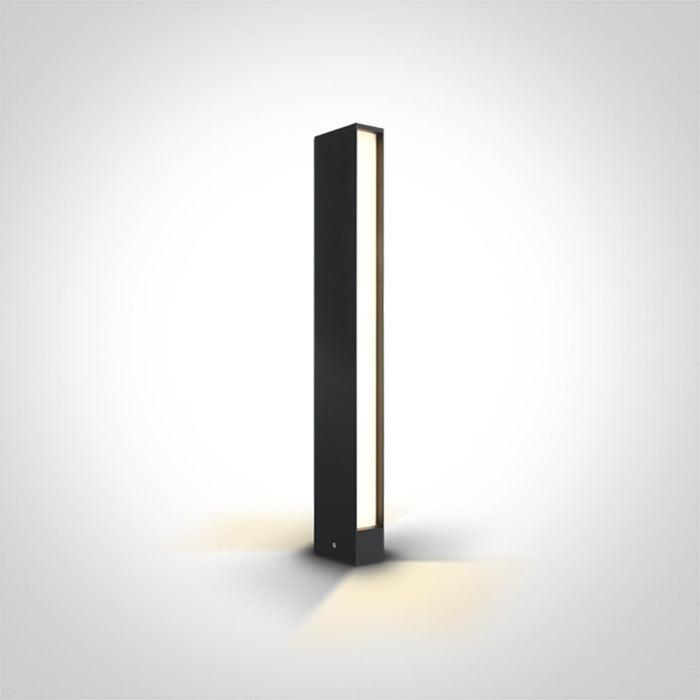 67460B/AN/W ANTHRACITE LED BOLLARD 60cm 2x6W WW IP54 100-240V - One Light shop