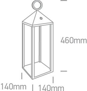 67462/B/W BLACK LED 3w WW IP54 RECHARGEABLE - One Light shop