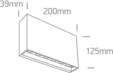 67472A/AN/W ANTHRACITE LED WALL LIGHT 1x6W WW IP65 230V - One Light shop