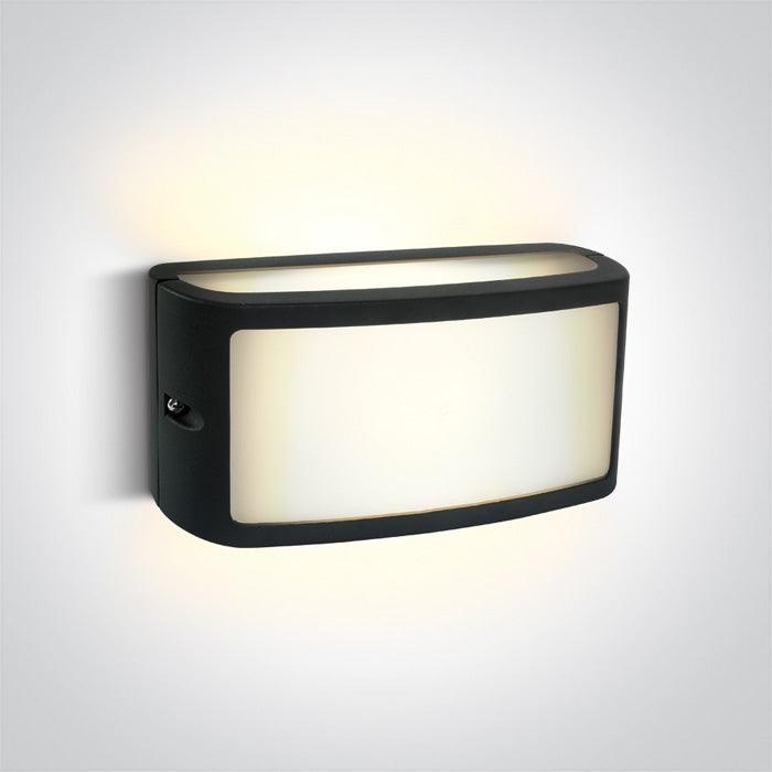 67474A/AN/W ANTHRACITE LED WALL LIGHT 10W WW IP54 230V - One Light shop