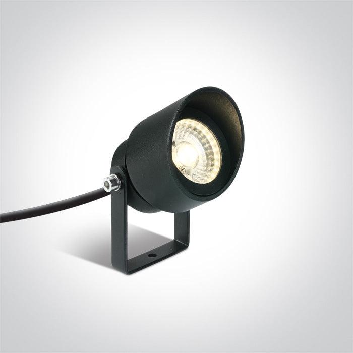 67488A/AN/W ANTHRACITE COB LED 5W WW IP65 SPIKE 100-240V - One Light shop