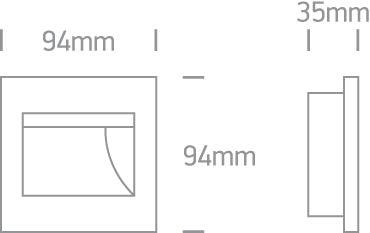 68007 COB LED INBOX 1,5w WW 100-240v - One Light shop