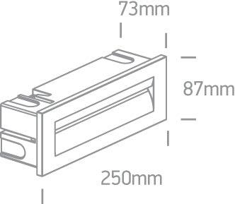 68066 WALL RECESSED LED 8,5w WW IP65 100-240v - One Light shop