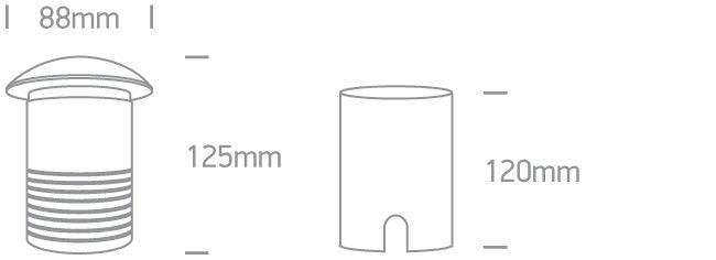 69016BG ALUMINIUM IP67 INGROUND GU10 10W 100-240V - One Light shop