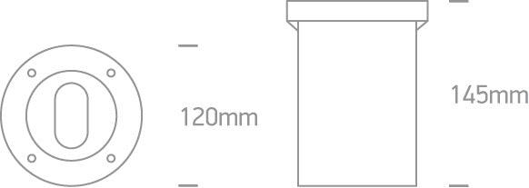 69046G SS316 INGROUND 10W GU10 IP67 ADJUSTABLE ROUND - One Light shop