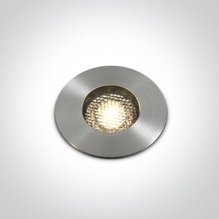 69052A/W ALUMINIUM IP67 INGROUND COB LED 13W WW 36deg 350mA - One Light shop