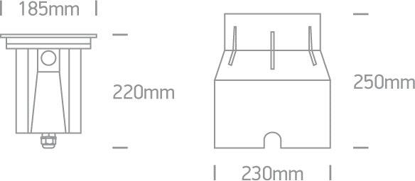 69054/W S/STEEL316 INGROUND COB LED 15W WW 20deg IP67 230V DIMMABLE ADJUSTABLE - One Light shop