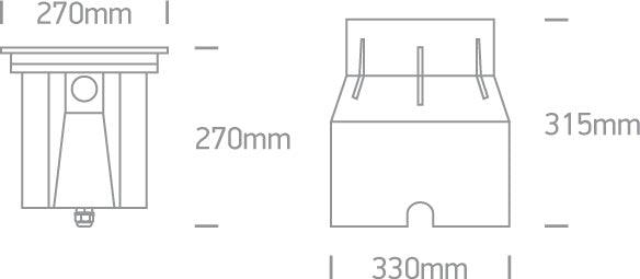 69054A/W S/STEEL316 INGROUND COB LED 30W WW 20deg IP67 230V DIMMABLE ADJUSTABLE - One Light shop