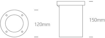 69062/W IP67 INGROUND ASSYMETRICAL LED 8W WW 230V - One Light shop