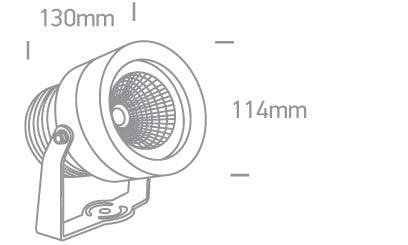 7047 LED 20W WW 50d IP65 SPIKE 230V - One Light shop