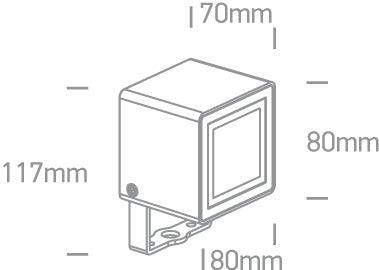 7052/AN/W ANTHRACITE LED 7w WW IP65 47deg 100-240v - One Light shop