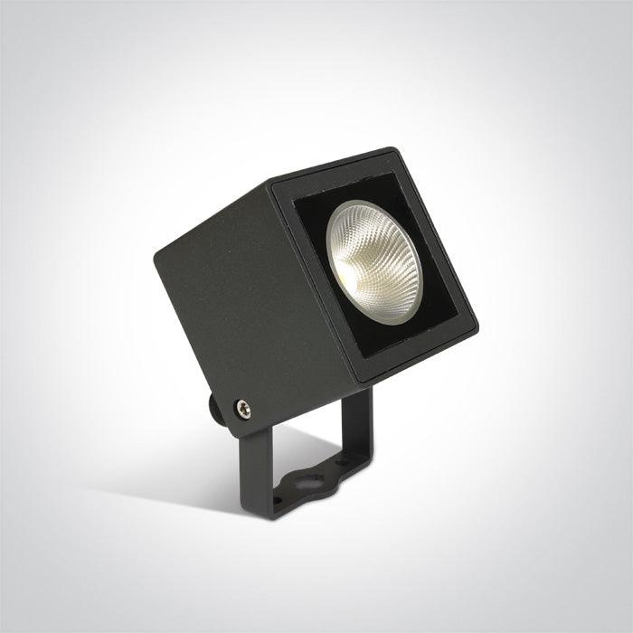 7052/AN/W ANTHRACITE LED 7w WW IP65 47deg 100-240v - One Light shop