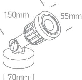 7070/C LED 5W CW 38d GARDEN SPOT IP65 100-240V - One Light shop