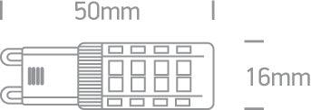 7103ALG/C G9 LED 4w CW 230v - One Light shop