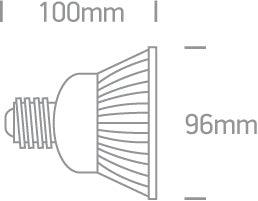 7306A/W/35 LED 10w PAR30 WW E27 35deg 230V - One Light shop