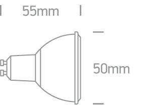 7306CG/C WHITE COB LED 6W CW GU10 60deg 230v - One Light shop