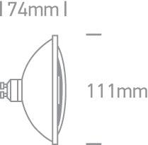 7375R/24 75w GU10 R111 230v - One Light shop